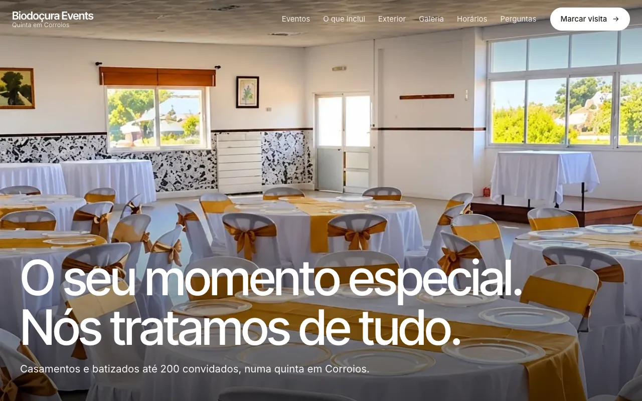Página de Biodoçura Events